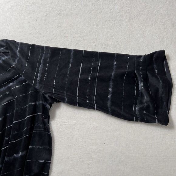 Pure J Jill Velour Pleated Sleeve Pullover Top Womens Sz L 3/4 Sleeve - Picture 5 of 10